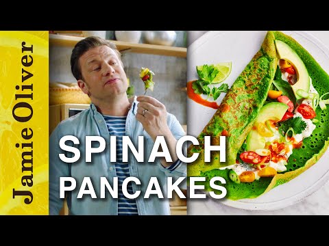 Spinach Pancakes | Jamie Oliver’s Meat-Free Meals (UCpSgg_ECBj25s9moCDfSTsA)