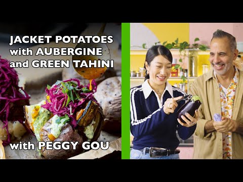 VIDEO: Peggy Gou & Yotam Ottolenghi Cook Jacket Potatoes with Aubergine and Tahini | Comfort Icons (Yotam Ottolenghi Youtube)